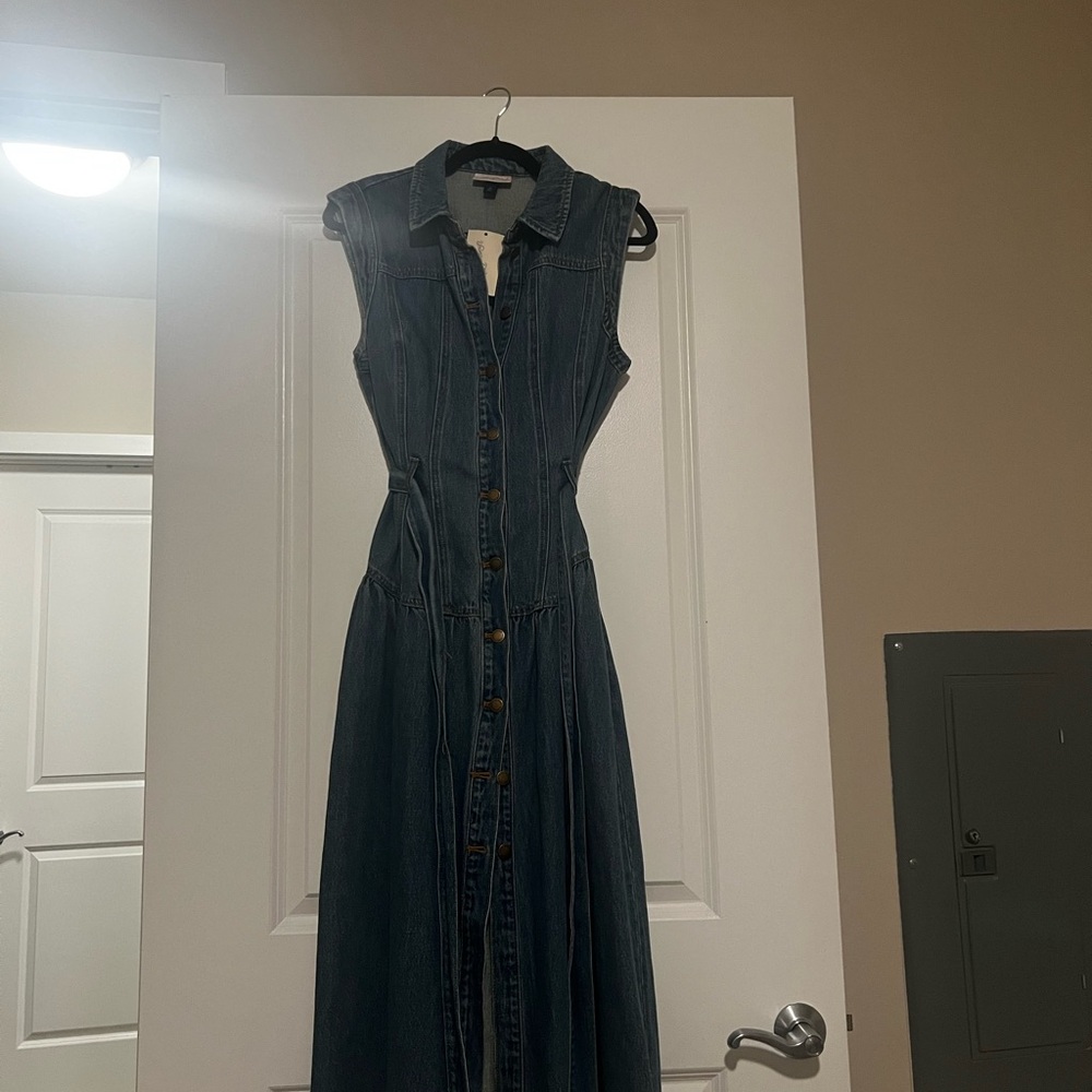 Universal Thread Blue Denim Maxi Dress